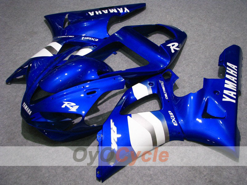 Injection Fairing kit for 00-01 YZF-R1 - Blue, White - Factory Style #OYO87900784