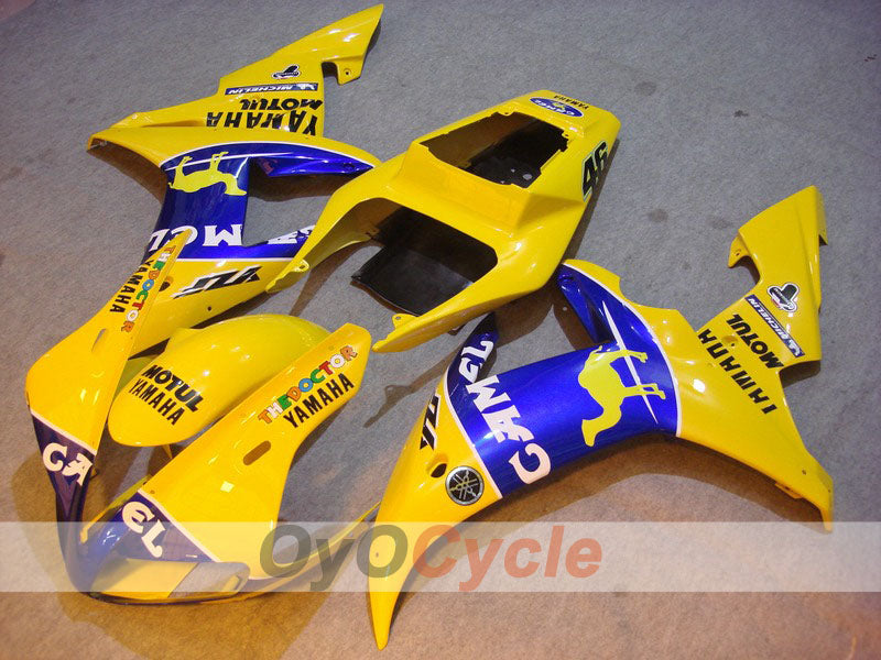 Injection Fairing kit for 02-03 YZF-R1 - Yellow, Blue - Camel, MOTUL #OYO87900787