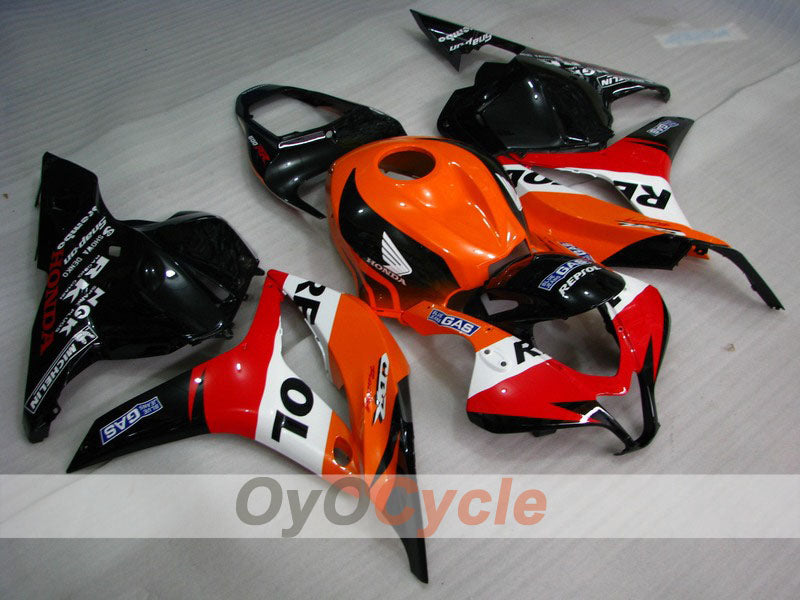 Injection Fairing kit for 09-12 CBR600RR - Orange, Black - Repsol #OYO87900460 Main image