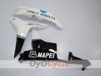 Injection Fairing kit for 07-08 CBR600RR - White, Black - Konica Minolta #OYO87900366