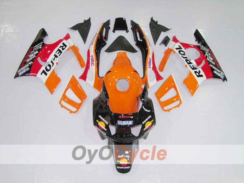 Injection Fairing kit for 95-96 CBR600F3 - Orange, Black - MICHELIN, Repsol #OYO87902854 Main image