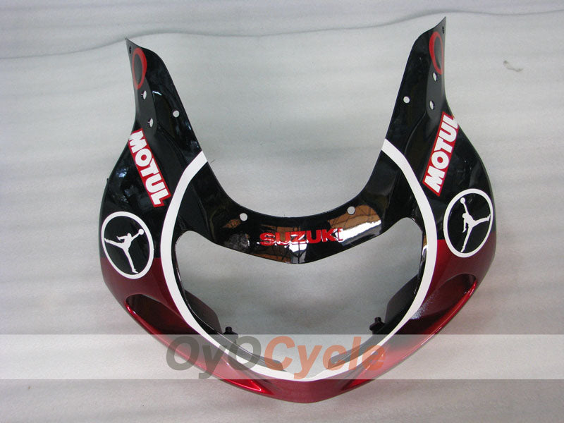Injection Fairing kit for 00-02 GSX R1000 - Red, Black - MOTUL #OYO87905206
