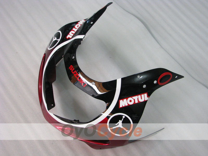 Injection Fairing kit for 00-02 GSX R1000 - Red, Black - MOTUL #OYO87905206