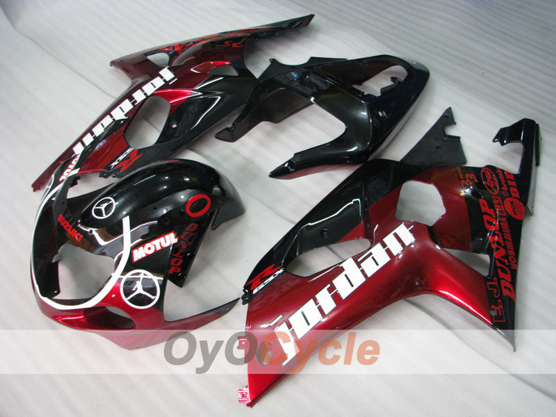 Injection Fairing kit for 00-02 GSX R1000 - Red, Black - MOTUL #OYO87905206 Secondary image