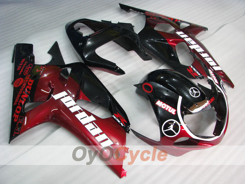 Injection Fairing kit for 00-02 GSX R1000 - Red, Black - MOTUL #OYO87905206