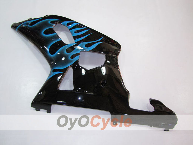 Injection Fairing kit for 01-03 GSX R600 - Blue, Black - Flame #OYO87901043 Secondary image