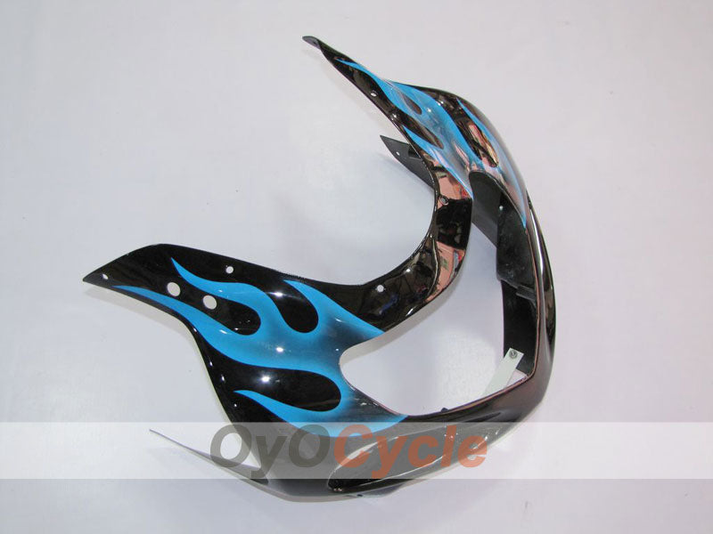 Injection Fairing kit for 01-03 GSX R600 - Blue, Black - Flame #OYO87901043