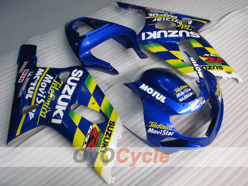 Injection Fairing kit for 01-03 GSX R600 - Blue - MOTUL #OYO87905083 Main image