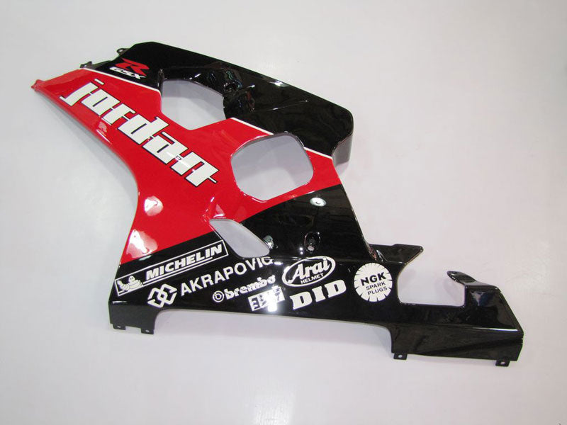 Injection Fairing kit for 04-05 GSX R750 - Red, Black - Jordan #OYO87901254