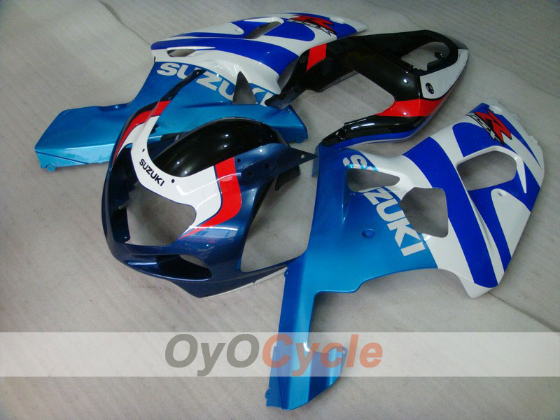 Injection Fairing kit for 00-02 GSX R1000 - Blue, White - Factory Style #OYO87901770 Main image