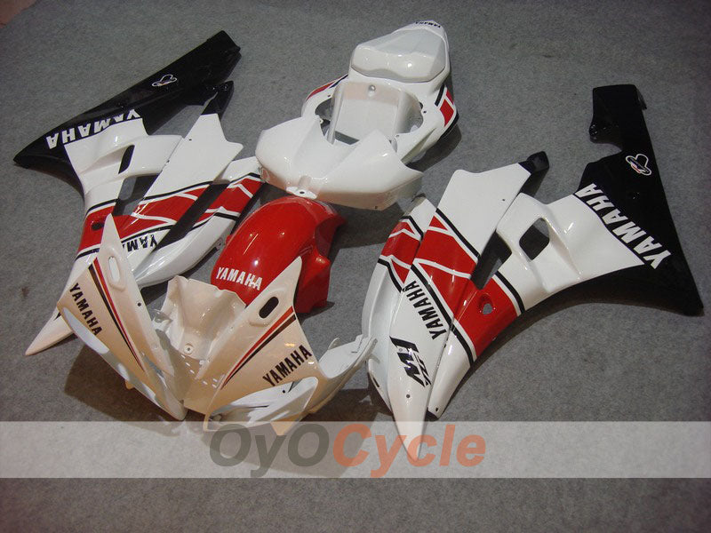 Injection Fairing kit for 06-07 YZF-R6 - Red, White - MOTUL #OYO87900942 Main image