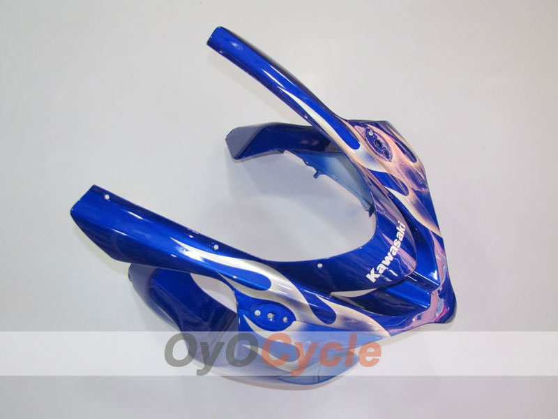 Injection Fairing kit for 04-05 NINJA ZX-10R - Blue, White - Flame #OYO87901535