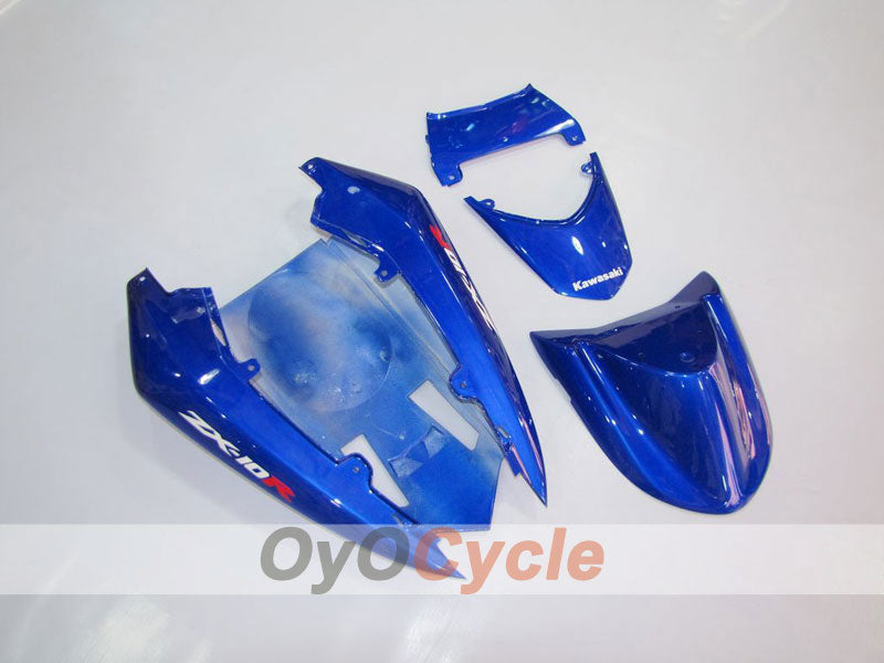 Injection Fairing kit for 04-05 NINJA ZX-10R - Blue, White - Flame #OYO87901535