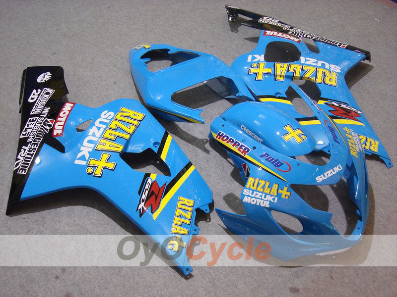 Injection Fairing kit for 04-05 GSXR600 - Blue, Black - MOTUL, Rizla+ #OYO87901416 Main image