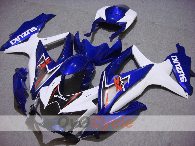 Injection Fairing kit for 08-10 GSX R750 - Blue, White - Factory Style #OYO87901418 Main image