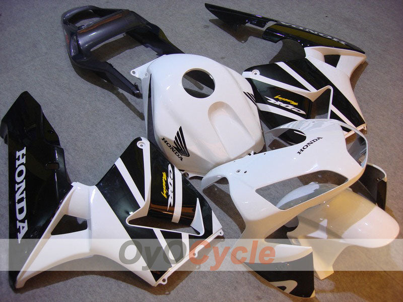 Injection Fairing kit for 03-04 CBR600RR - White, Black - Factory Style #OYO87902586