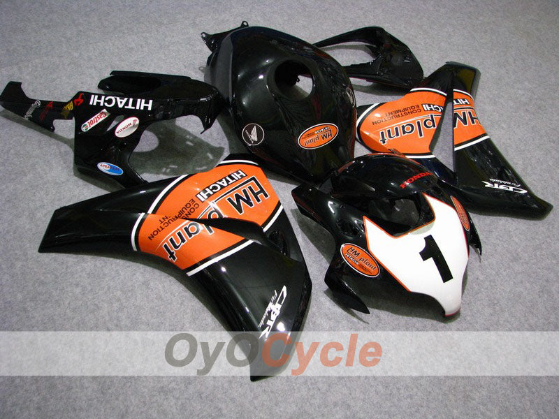 Injection Fairing kit for 08-11 CBR1000RR - Orange, Black - HM Plant #OYO87900690