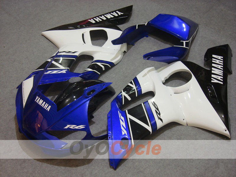 Injection Fairing kit for 98-02 YZF-R6 - Blue, White - Factory Style #OYO87901016 Main image