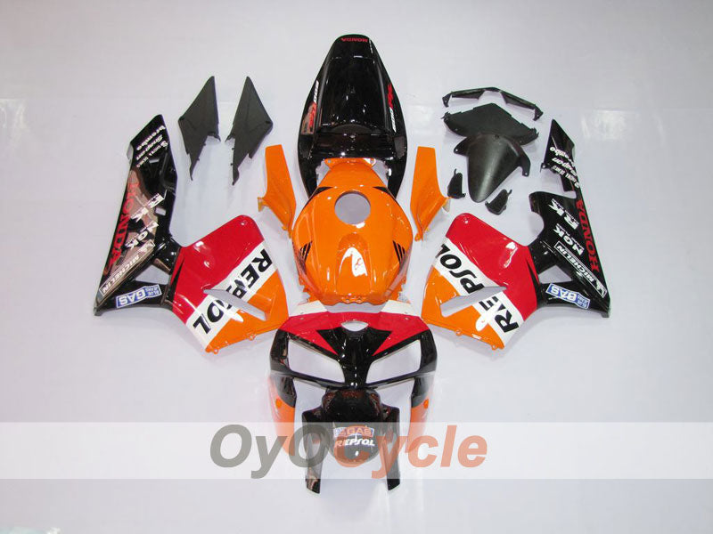 Injection Fairing kit for 05-06 CBR600RR - Orange, Black - MICHELIN, RK, Repsol #OYO87900329