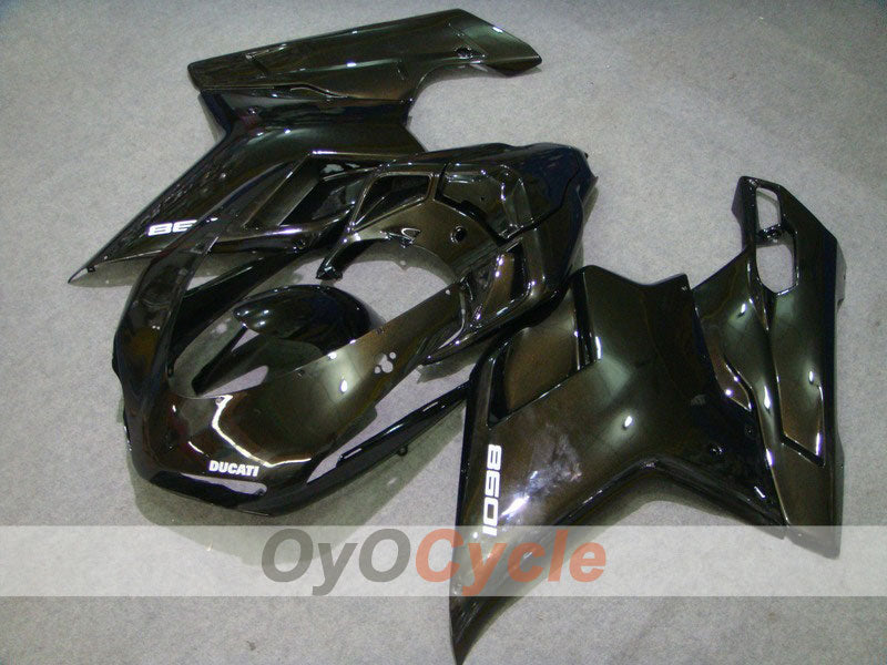 Injection Fairing kit for 07-09 Ducati 1098 - Black - Factory Style #OYO87902321