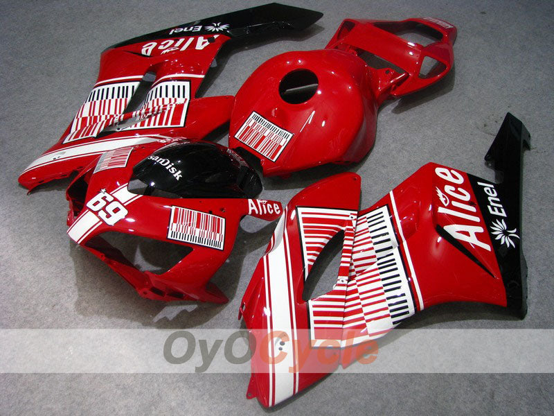 Injection Fairing kit for 04-05 CBR1000RR - Red, Black - Alice #OYO87900446 Main image