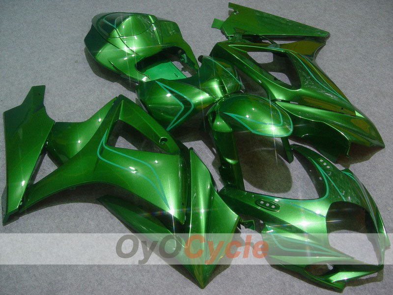 Injection Fairing kit for 07-08 GSX R1000 - Green - Factory Style #OYO87902122 Main image