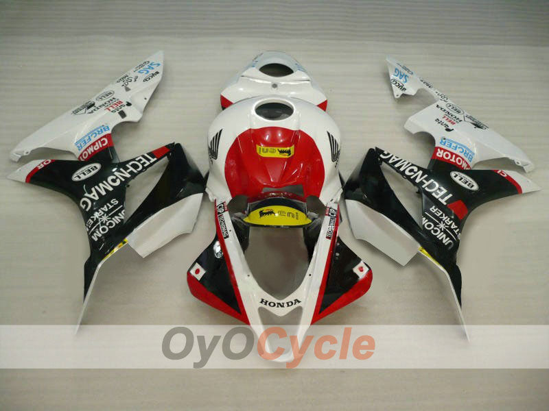 Injection Fairing kit for 07-08 CBR600RR - White, Black - Factory Style #OYO87900393 Main image
