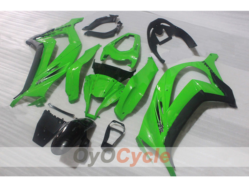 Injection Fairing kit for 11-15 NINJA ZX-10R - Green, Black - Factory Style #OYO87903126