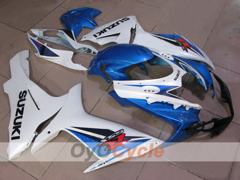 Injection Fairing kit for 11-26 GSX R600 - Blue, White, Matte - Factory Style #OYO87903216 Main image