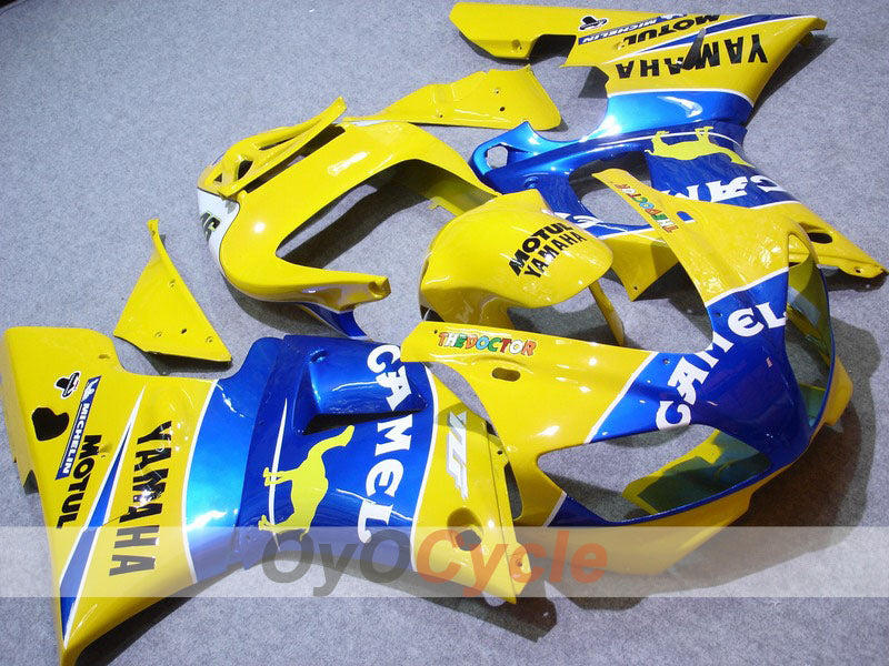 Injection Fairing kit for 98-99 YZF-R1 - Yellow, Blue - Camel, MOTUL #OYO87900449 Main image