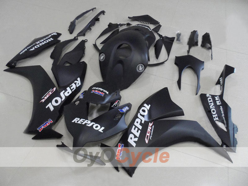 Injection Fairing kit for 12-16 CBR1000RR - Black, Matte - Repsol #OYO87903337 Main image