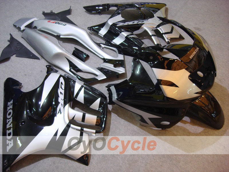 Injection Fairing kit for 97-98 CBR600F3 - Black, Silver - Factory Style #OYO87900082 Main image