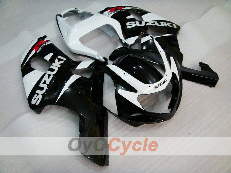Injection Fairing kit for 01-03 GSX R600 - White, Black - Factory Style #OYO87901132 Main image