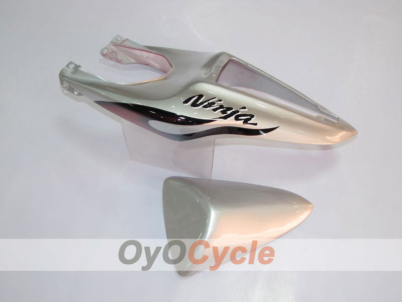 Injection Fairing kit for 07-08 NINJA ZX-6R - Red, Silver - Flame #OYO87901933