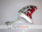 Injection Fairing kit for 07-08 NINJA ZX-6R - Red, Silver - Flame #OYO87901933