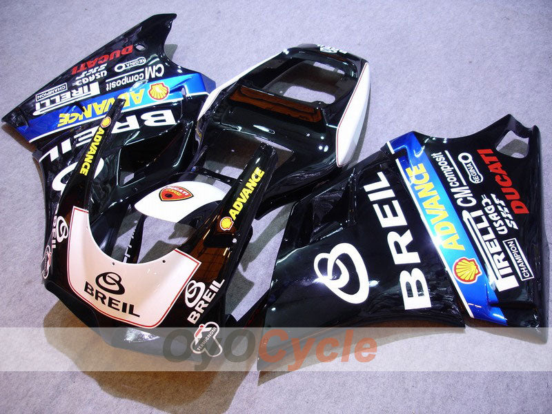 Injection Fairing kit for 99-02 Ducati 996 - White, Black - BREIL #OYO87902193
