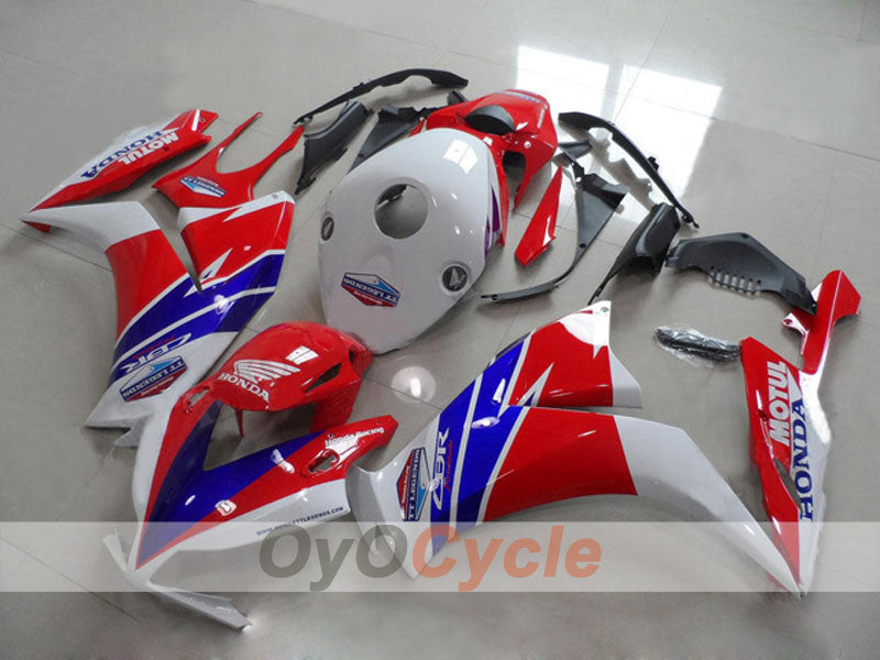 Injection Fairing kit for 12-16 CBR1000RR - Red, White - MOTUL #OYO87903336
