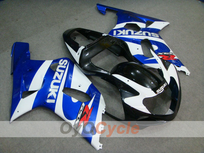 Injection Fairing kit for 00-03 GSX R750 - Blue, White - Factory Style #OYO87901124 Main image