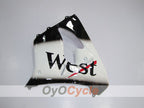 Fairing kit for 98-99 NINJA ZX-9R - White, Black - West #OYO87903022