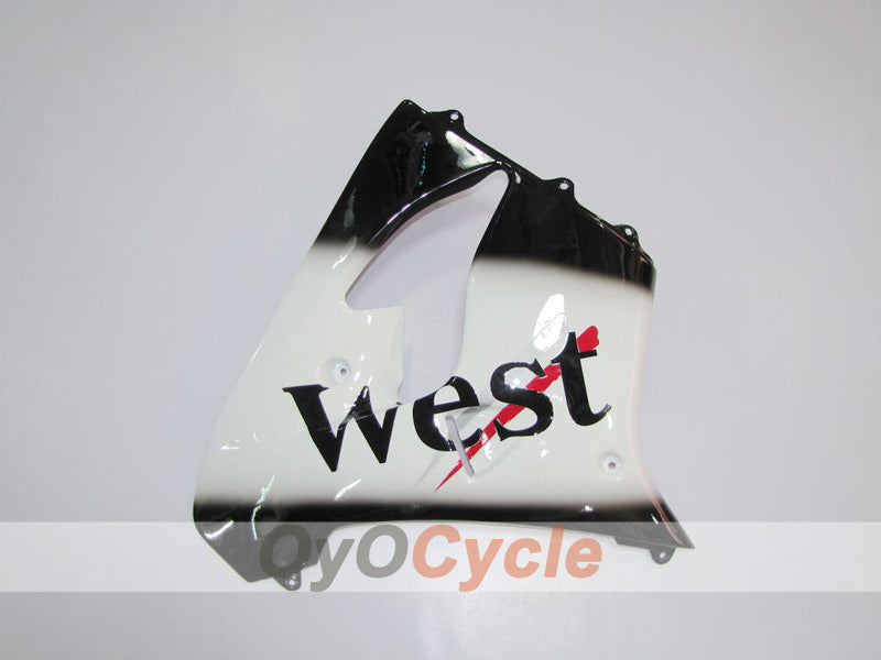 Fairing kit for 98-99 NINJA ZX-9R - White, Black - West #OYO87903022