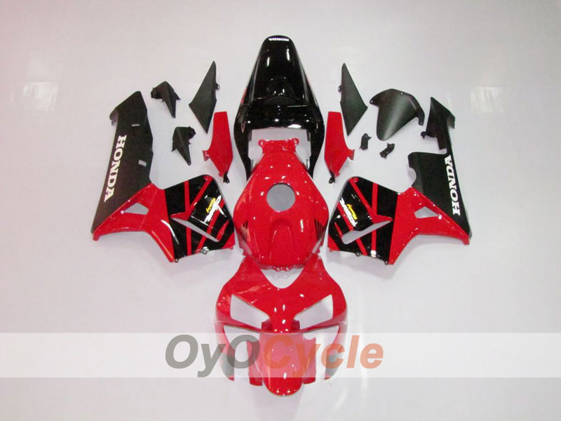Injection Fairing kit for 05-06 CBR600RR - Red, Black - Factory Style #OYO87900278 Main image