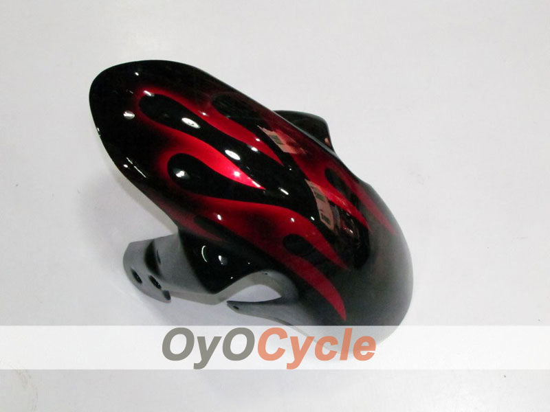 Injection Fairing kit for 08-10 GSX R750 - Red, Black - Flame #OYO87901432