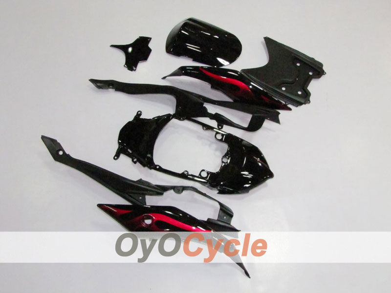 Injection Fairing kit for 08-10 GSX R750 - Red, Black - Flame #OYO87901432