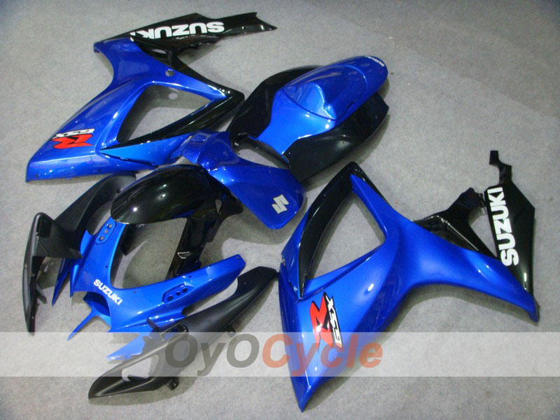 Injection Fairing kit for 06-07 GSX R600 - Blue, Black - Factory Style #OYO87901568 Main image