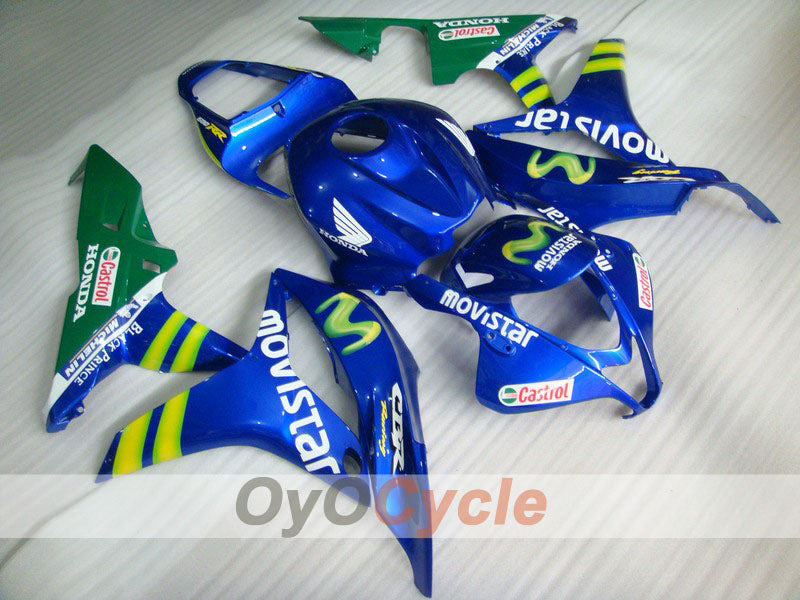 Injection Fairing kit for 07-08 CBR600RR - Blue - Movistar #OYO87900375 Main image