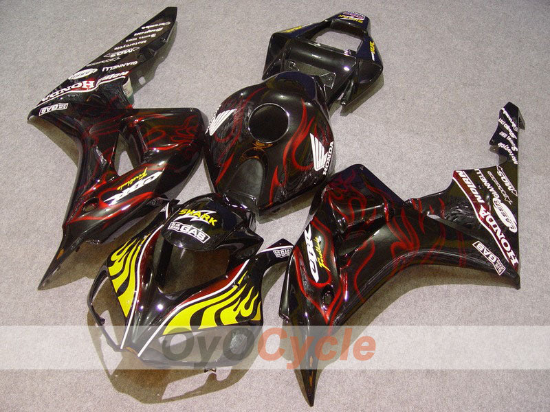 Injection Fairing kit for 06-07 CBR1000RR - Red, Black - Flame #OYO87900604