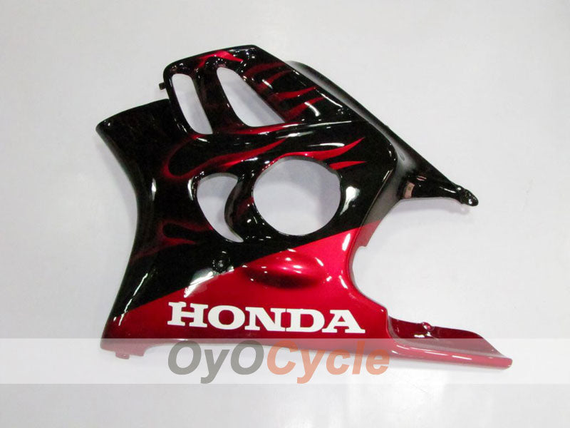 Injection Fairing kit for 95-96 CBR600F3 - Red, Black - Flame #OYO87902853
