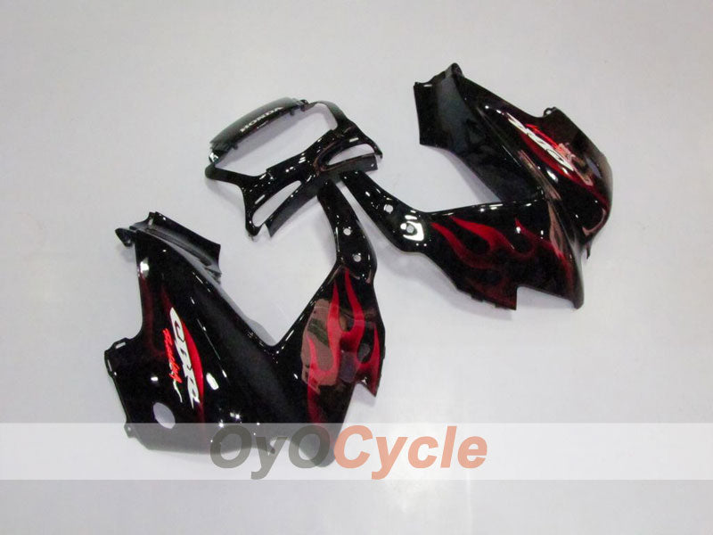 Injection Fairing kit for 97-98 CBR600F3 - Red, Black - Flame #OYO87902855