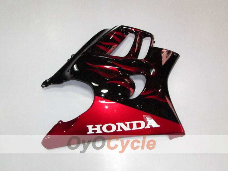 Injection Fairing kit for 97-98 CBR600F3 - Red, Black - Flame #OYO87902855