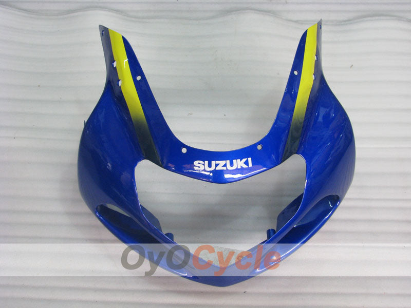 Injection Fairing kit for 01-03 GSX R600 - Yellow, Blue - Movistar #OYO87901060